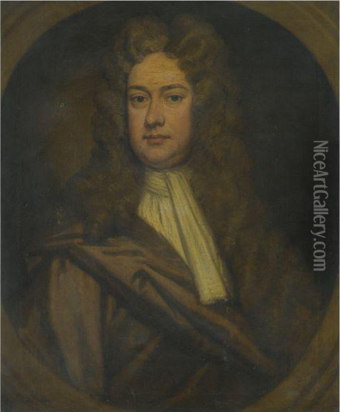 Portrait Of George Clarke (1661-1736) Oil Painting - Sir Godfrey Kneller