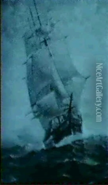 Sailing Ship Oil Painting - Charles Henry Grant