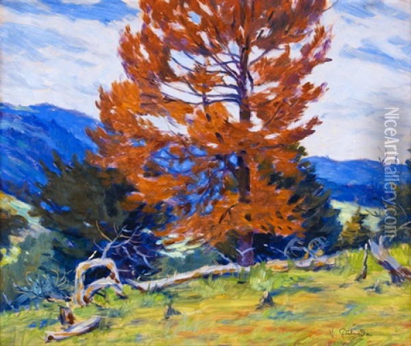 Horska Krajina Oil Painting - Vaclav Prihoda