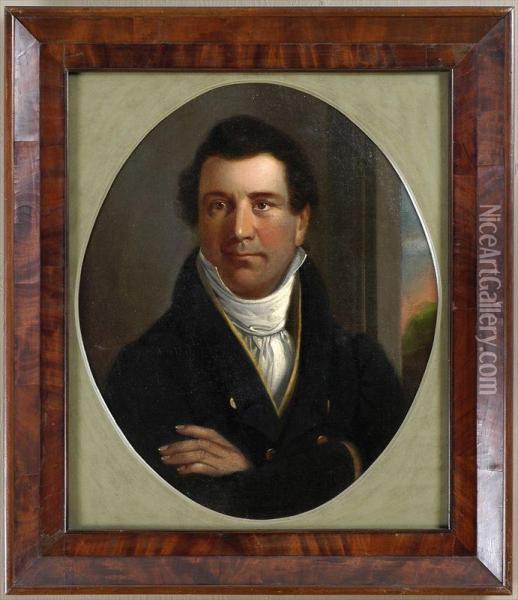 Matthew Prior : Portrait Of Abraham Hammett, Esq Oil Painting - Gould John H. & Hart William M.