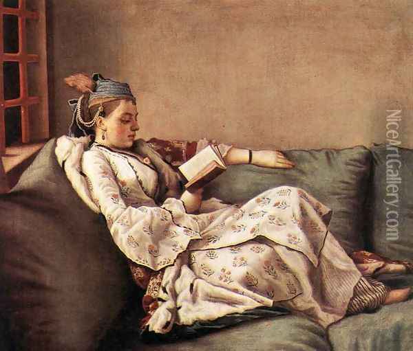 Marie Adalaide 1753 Oil Painting - Etienne Liotard