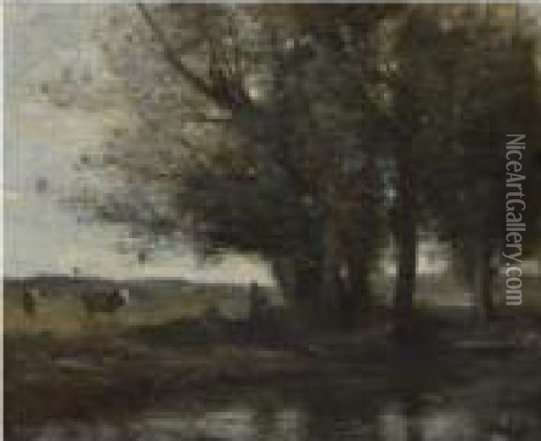 Souvenir Des Dunes De Scheveningue Oil Painting - Jean-Baptiste-Camille Corot