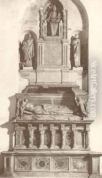 Tomb of Cardinal de Braye Oil Painting - Arnolfo Di Cambio
