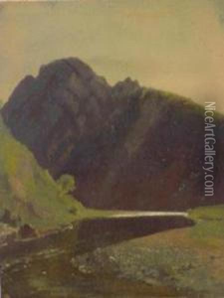 The Edge Of The Lake Oil Painting - James McDougal Hart