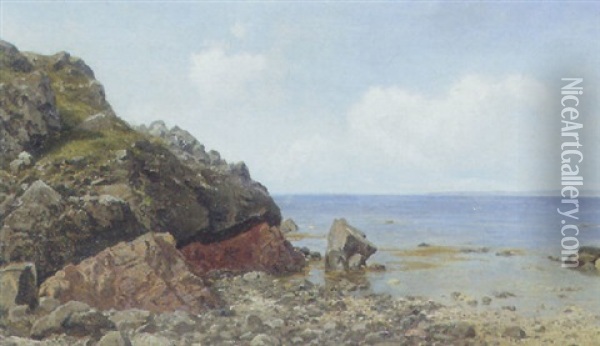 Kystparti, Arildsleje Oil Painting - Georg Emil Libert