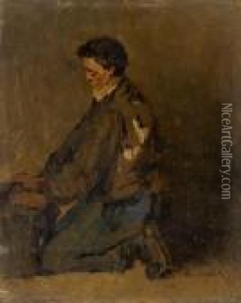 Jeune Garcon Oil Painting - Alfred Casile