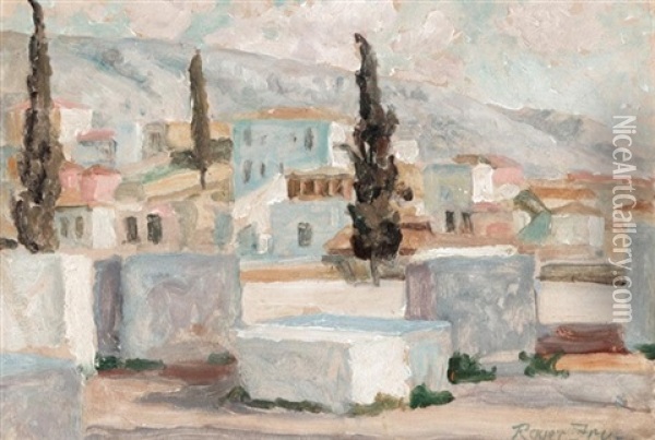Athens Oil Painting - Roger Fry