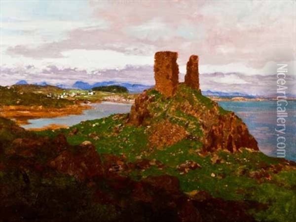 Caisteal Maol (castle Moil, Scotland) Oil Painting - George Houston
