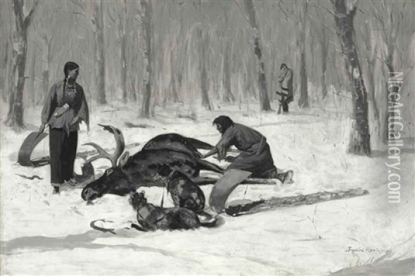The Passion Of Ah-we-ah Oil Painting - Frederic Remington