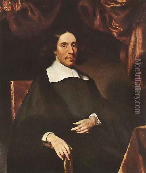 Portrait of Justus Criex 1666 Oil Painting - Nicolaes Maes