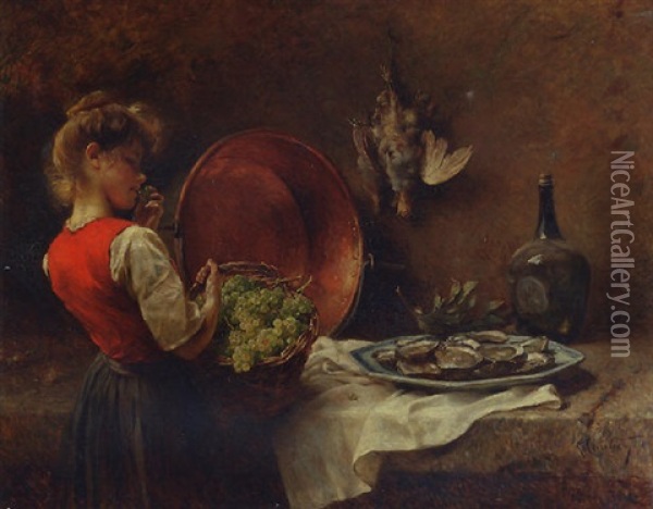 Gourmandises Oil Painting - Rene Louis Chretien