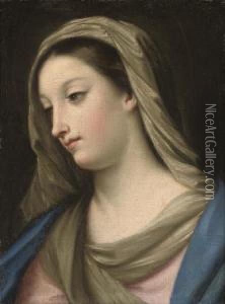The Madonna Oil Painting - Jacopo (Giacomo) Amigoni