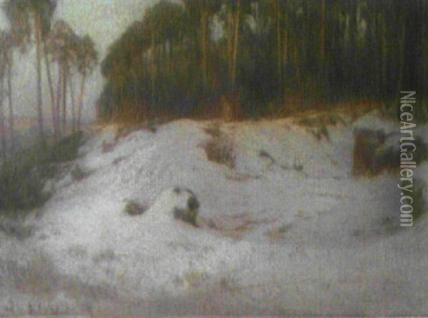 Winterlandschaft Oil Painting - Erwin Starker