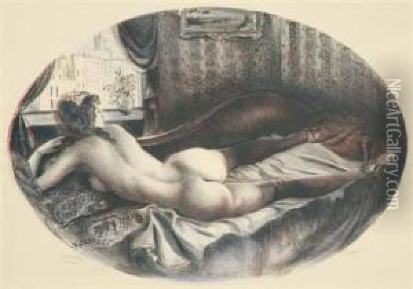 Manhattan Venus Oil Painting - Emil Ganso