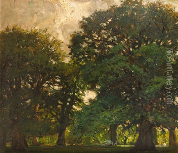 Park In Mussen Oil Painting - Hans Licht