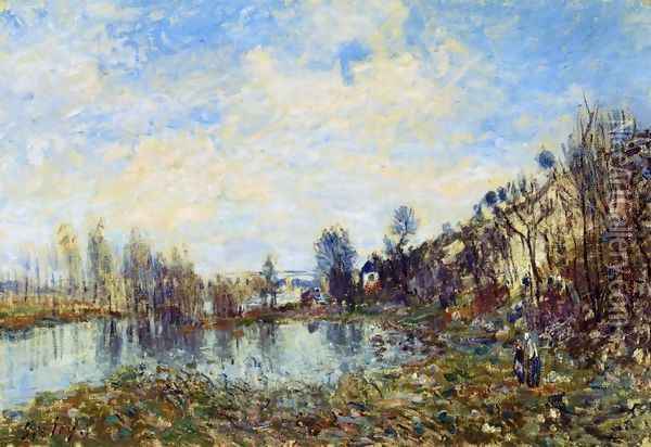 Flooded Field Oil Painting - Alfred Sisley