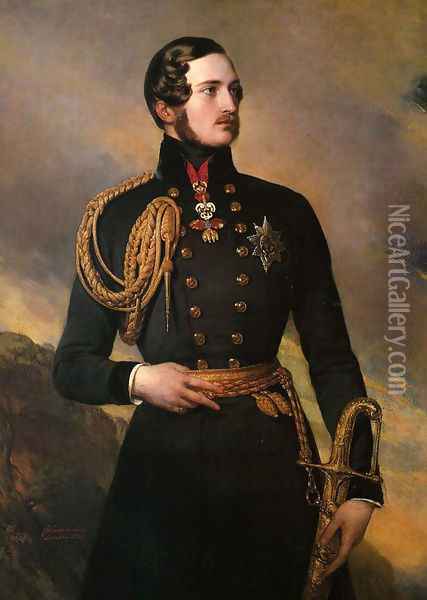Prince Albert Oil Painting - Franz Xavier Winterhalter