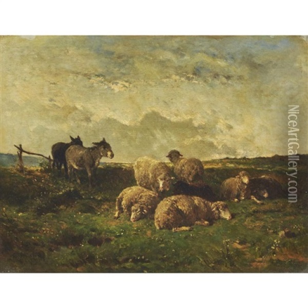 Quiet Pastures Oil Painting - Felix Saturnin Brissot de Warville