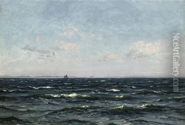 Sea Piece Oil Painting - Vilhelm Karl Ferdinand Arnesen