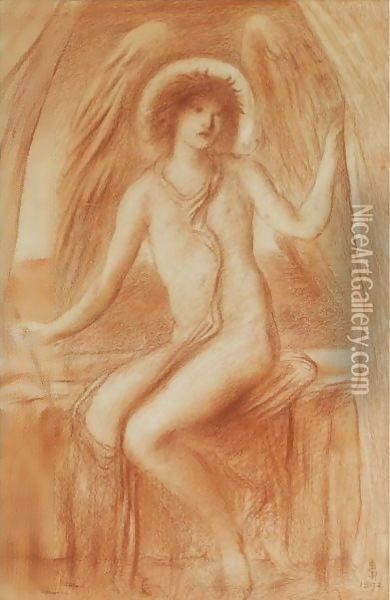 Eros, The God Of Love Oil Painting - Simeon Solomon