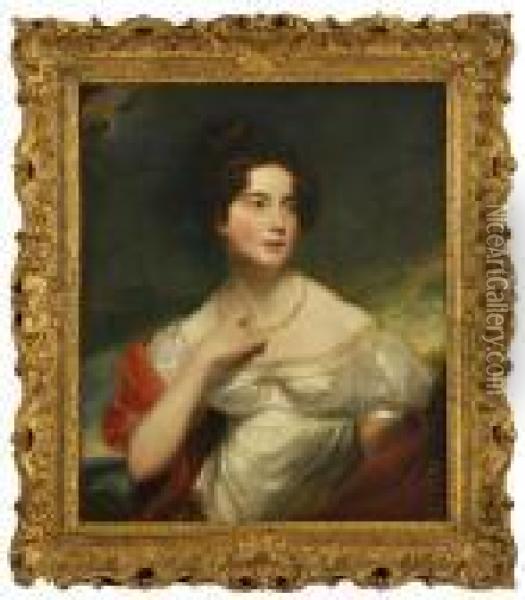 Portrait Of A Lady Oil Painting - Sir William Beechey