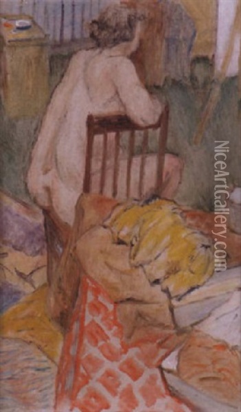 Female Nude Oil Painting - Harry Bainbridge McCarter