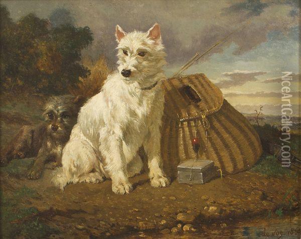 Chiens De Pecheur Oil Painting - Vincent de Vos