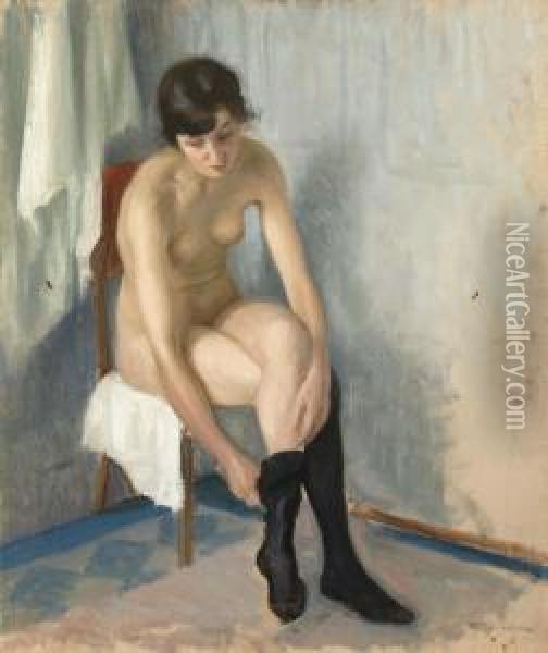 Judit Ibadrummet Oil Painting - Robert Thegerstrom