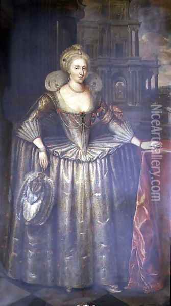 Anne of Denmark (1574-1619) Oil Painting - John Whitehead Walton