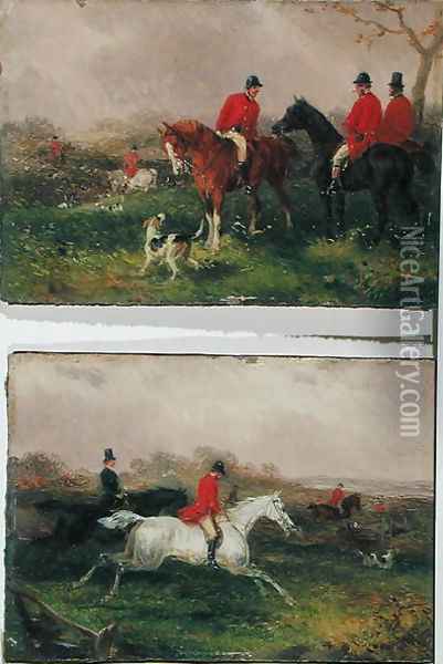 A Southerly Wind and a Cloudy Sky Proclaim it a Hunting Morning 3 Oil Painting - William Joseph Shayer