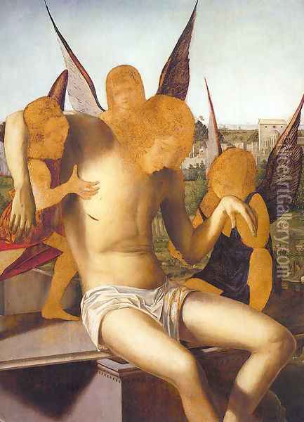 Pieta 1475 Oil Painting - Antonello da Messina Messina