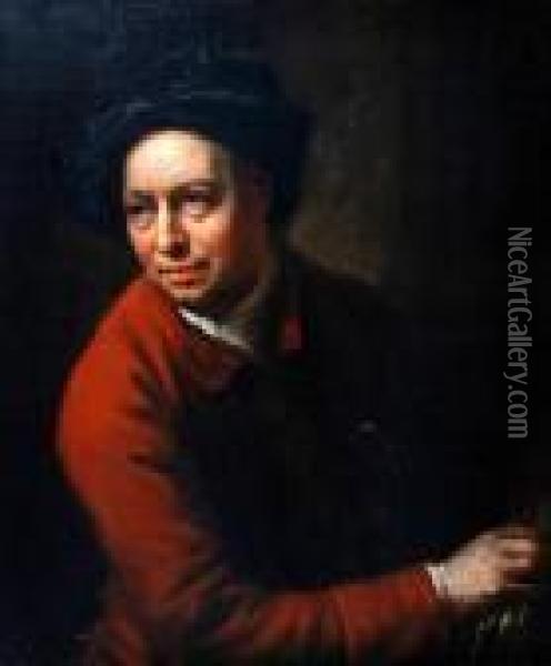 A Portrait Of Thomas Massey Of Moss Hall, Audlum Oil Painting - Sir Joshua Reynolds