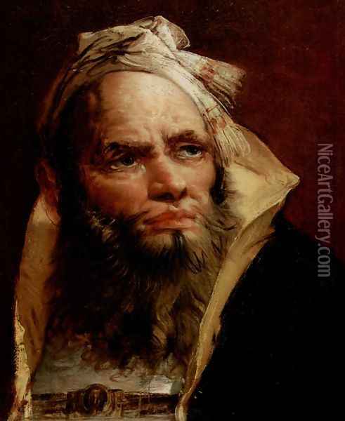 Head of an Oriental Oil Painting - Giovanni Battista Tiepolo