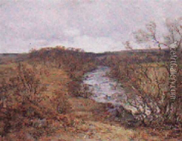 April Landscape Oil Painting - Joseph Morris Henderson