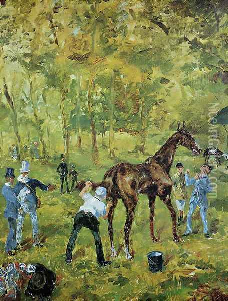 Souvenir d'Auteuil Oil Painting - Henri De Toulouse-Lautrec