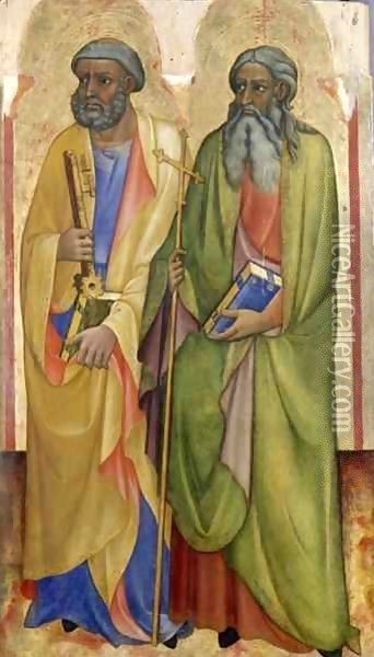 Apostles Peter and Andrew Oil Painting - Piero di Alvaro