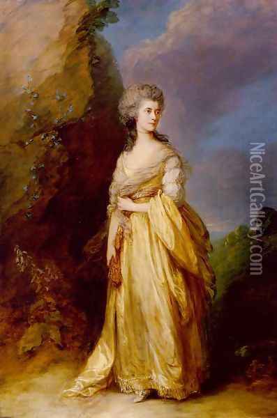 Mrs. Peter William Baker Oil Painting - Thomas Gainsborough