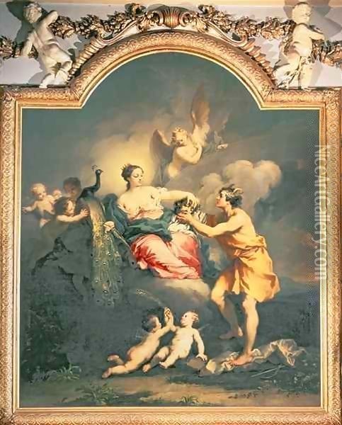 Juno Receiving The Head Of Argos 1730 Oil Painting - Jacopo (Giacomo) Amigoni