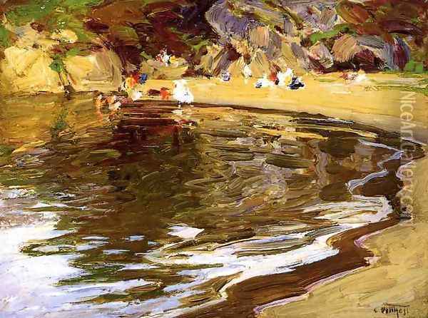 Bathers in a Cove Oil Painting - Edward Henry Potthast