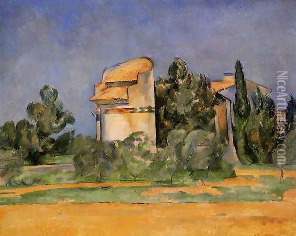 The Pigeon Tower At Bellevue Oil Painting - Paul Cezanne