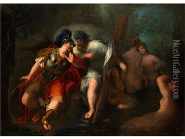 Mythologische Szene Oil Painting - Gregorio Lazzarini