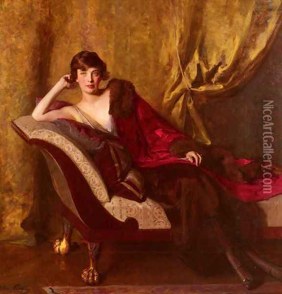 Portrait Of Countess Michael Karolyi Oil Painting - John Quincy Adams