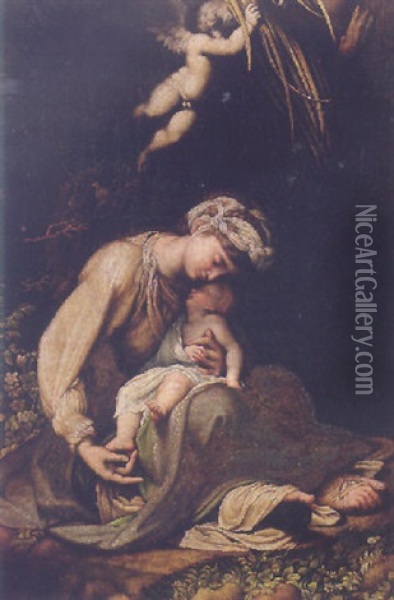 La Zingarella Oil Painting -  Correggio