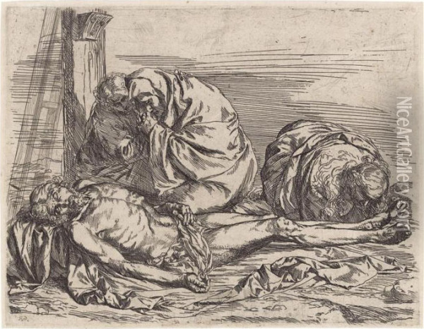The Lamentation Oil Painting - Jusepe de Ribera