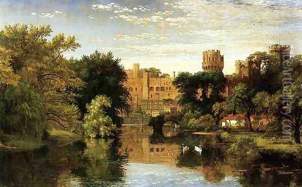 Warwick Castle, England Oil Painting - Jasper Francis Cropsey