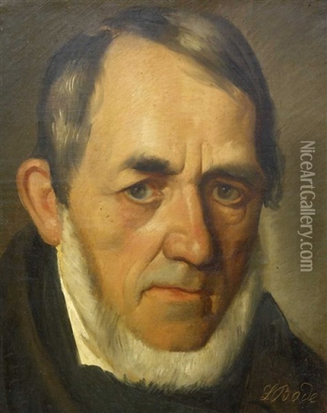 Bildnis Eines Herren Mit Weisem Kinnbart Oil Painting - Leopold Bode