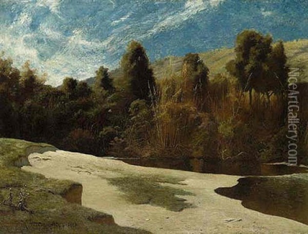The Jews' River, Tangier Oil Painting - Robert George Talbot Kelly