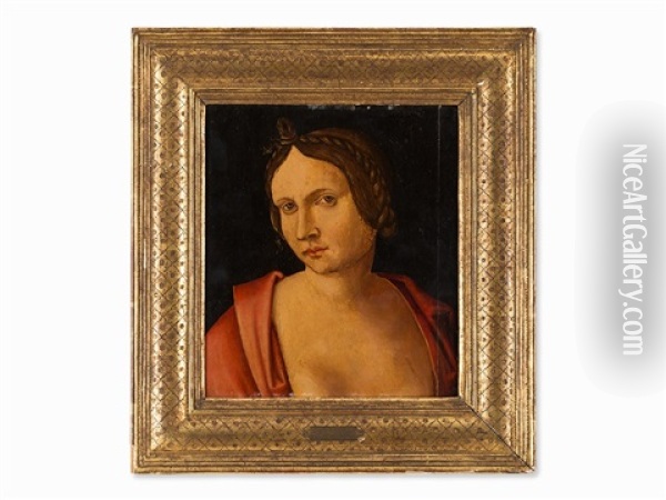 Female Portrait (two Joined Parts) Oil Painting - Cornelius Buys the Younger