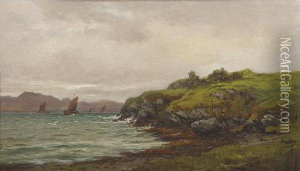 An Inlet Of The Sea, Killybegs, Donegal Oil Painting - Alexander Williams