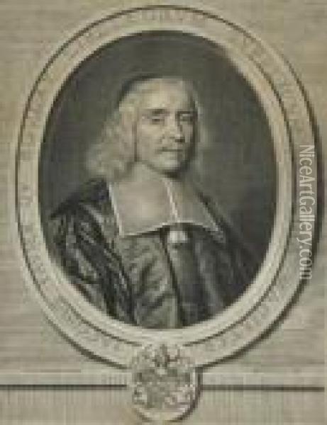 Portrait Of Jacobus Favier Boulay Oil Painting - Philippe de Champaigne